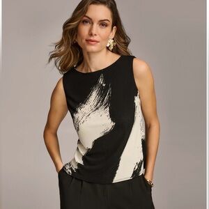 Donna Karan New York
Women's Printed Crewneck Sleeveless Top,